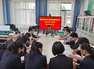 臨夏州凱潤農牧投資發展集團有限公司召開黨史學習教育交流研討會